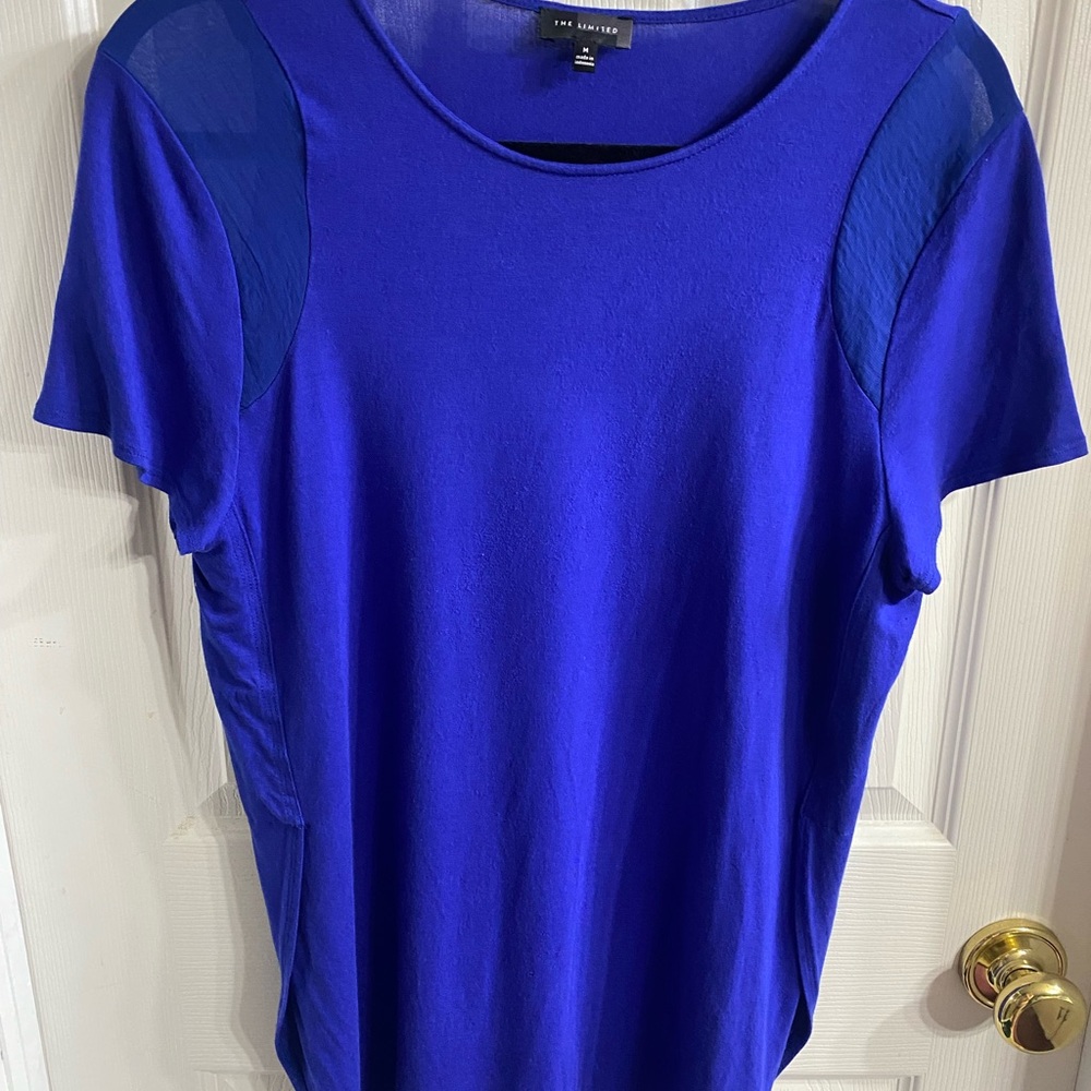 The Limited Women's Cobalt Blue Short Sleeve Scoop Neck Top